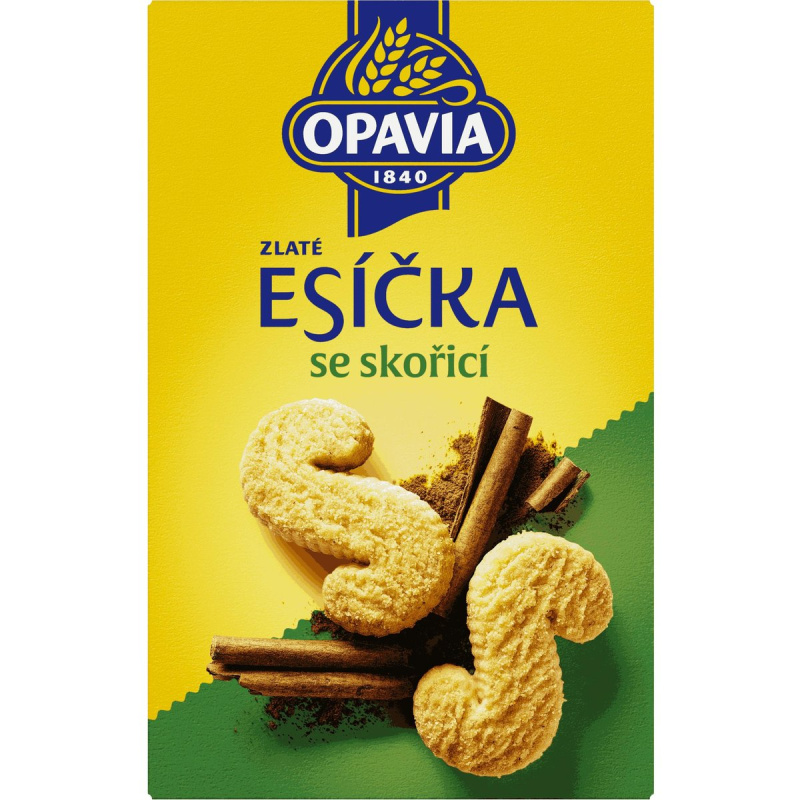 Opavia sušenky Zlaté Esíčka se skořicí