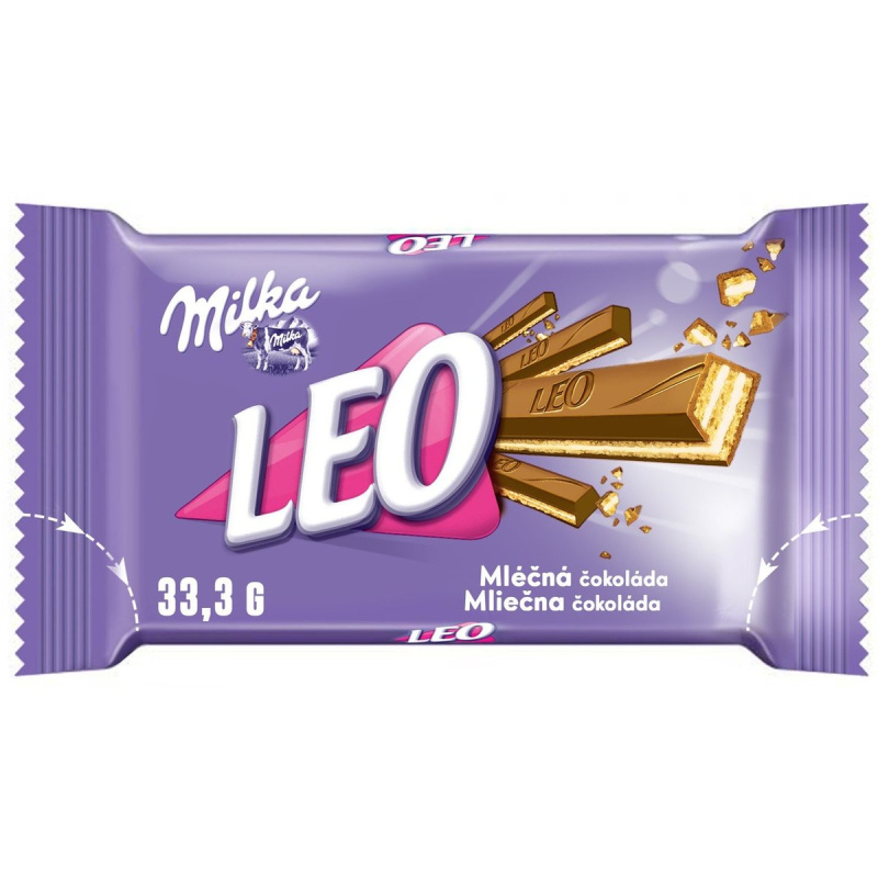 Milka Tyčinka Leo s oplatkami v mléčné čokoládě