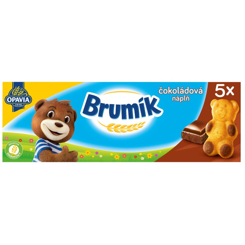 Opavia Brumík Čokoládová náplň jemné pečivo