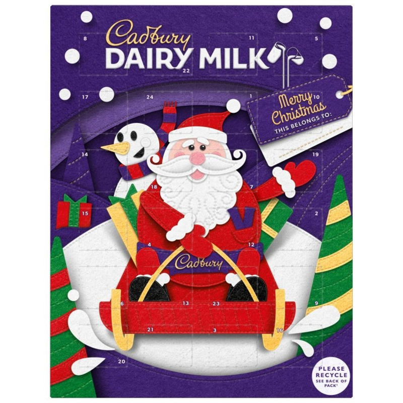 Cadbury Dairy Milk čokoládový adventní kalendář