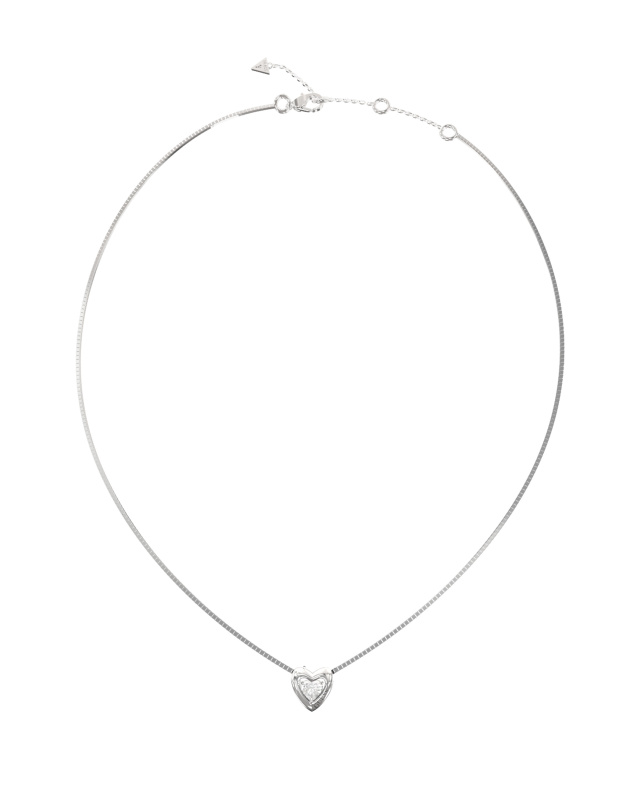 Guess Ocelový srdíčkový náhrdelník Beloved JUBN06016JWRHT/U
