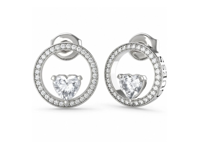 Guess Půvabné ocelové náušnice M`ama Non M`ama JUBE04666JWRHT-U