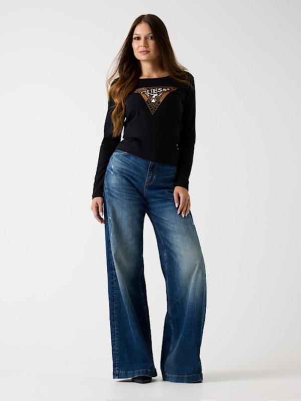 Guess dámské černé tričko