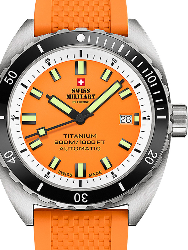 Swiss Military SMA34100.10 Diver Titanium Automatic 42 mm