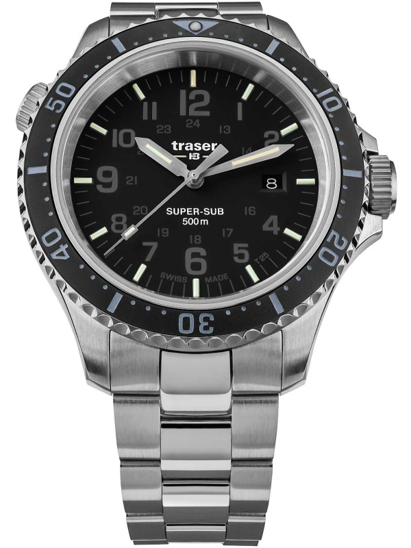 Traser 109378 P67 T25 SuperSub Black 46 mm