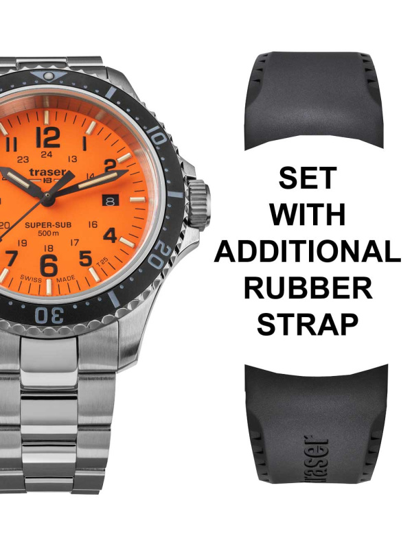Traser 109379 P67 T25 SuperSub Set Orange 46 mm