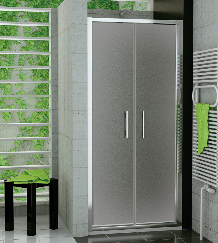 SanSwiss TOPP2 0800 50 22 Dvoukřídlé dveře 80 cm, aluchrom/durlux