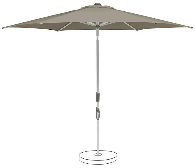 Slunečník Suncomfort Slide / Ø 250 cm / světle béžová Varianta: ivi1
