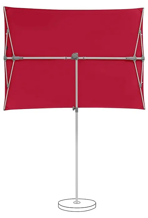 Balkonový slunečník Suncomfort Flex Roof / 140 x 195 cm / červená Varianta: ivi1