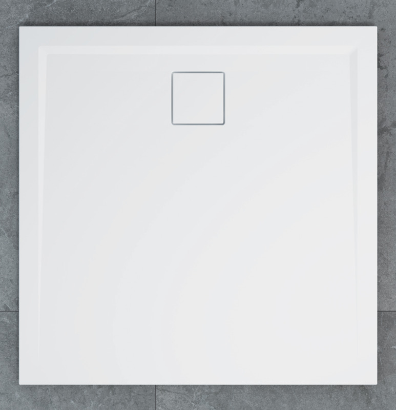 SanSwiss W20Q 100 04 Sprchová vanička čtvercová 100×100 cm bílá