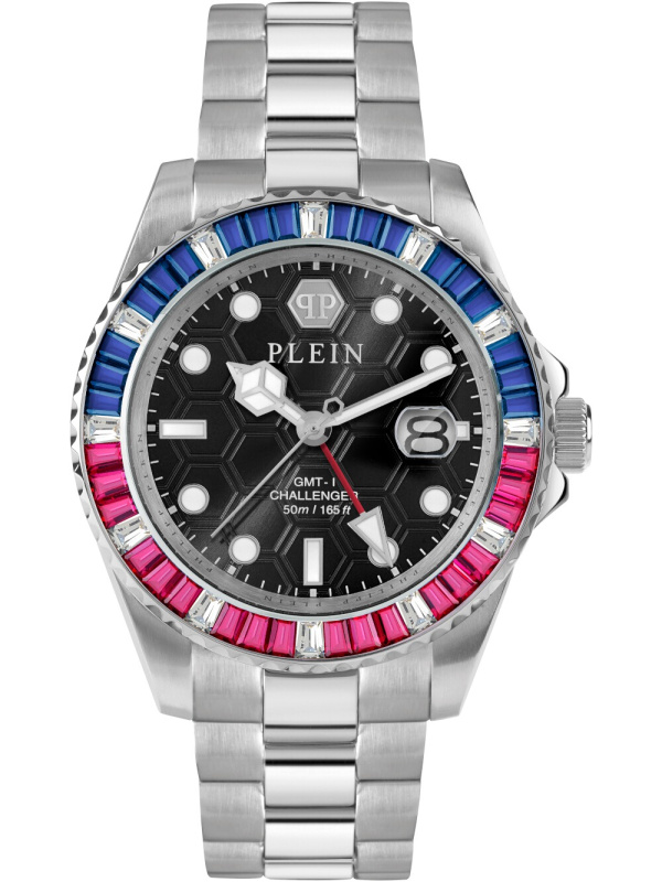 Philipp Plein PWPZA0124 GMT-I Challenger Baguettes 44mm 5ATM