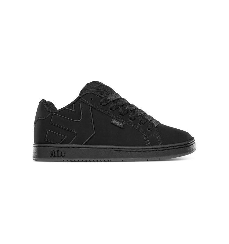 Etnies pánské boty Fader Black Raw | Černá | Velikost 8 US