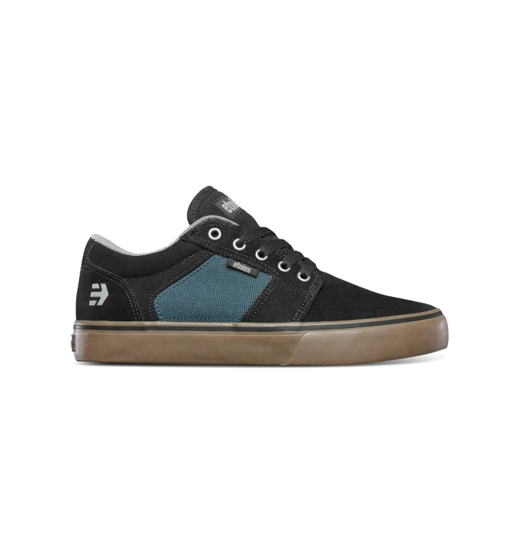 Etnies pánské boty Barge Ls Black / Teal | Černá | Velikost 10,5 US