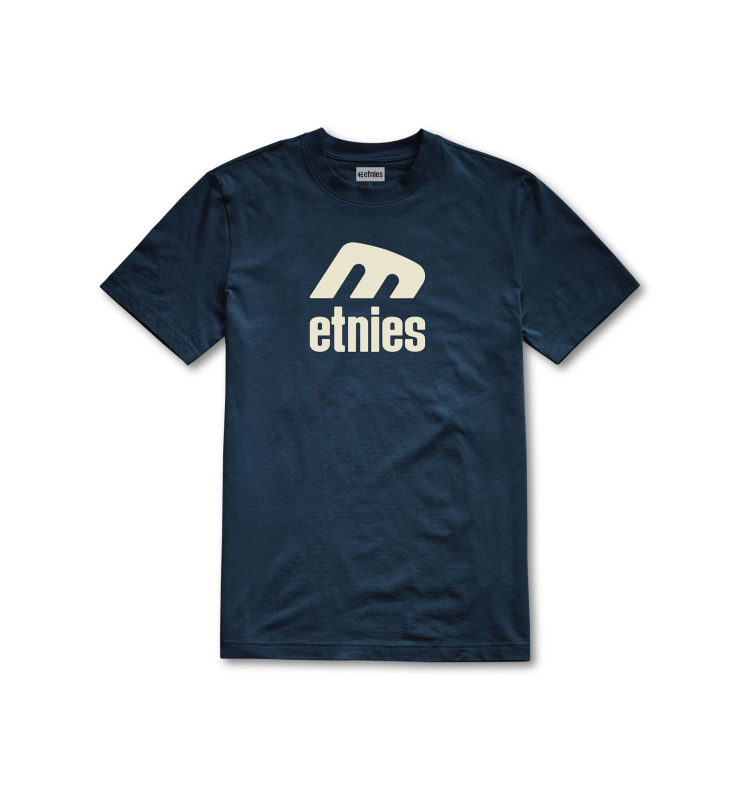 Etnies pánské triko Icon E Ss Tee Navy | Modrá | Velikost L