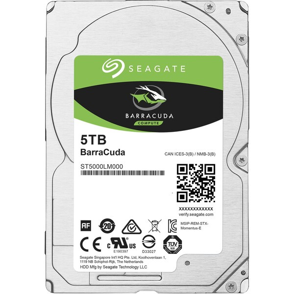Seagate BarraCuda 5TB, 2,5", SATAIII, ST5000LM000