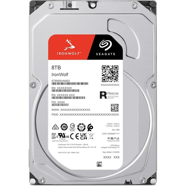 Seagate IronWolf HDD 3,5" 8TB
