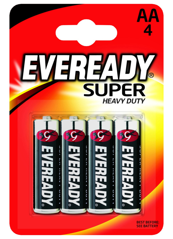 Energizer Eveready Super Heavy Duty AA 4ks 7638900083590