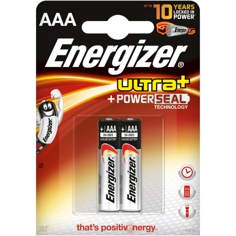 Energizer Baterie Ultra Power Seal AAA, 2 ks