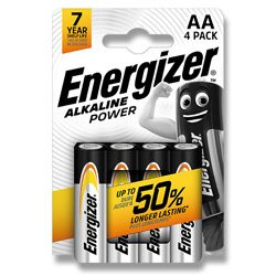 Alkalické baterie Energizer Power 1,5V typ AA , 4 ks