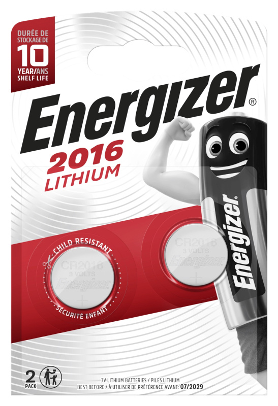 Baterie Energizer CR2016 (knoflíková, lithiová)-3V