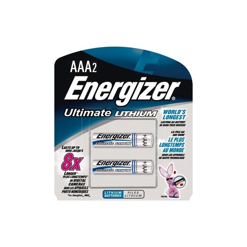Energizer Lithiová mikrotužková baterie Ultimate AAA, 2 ks