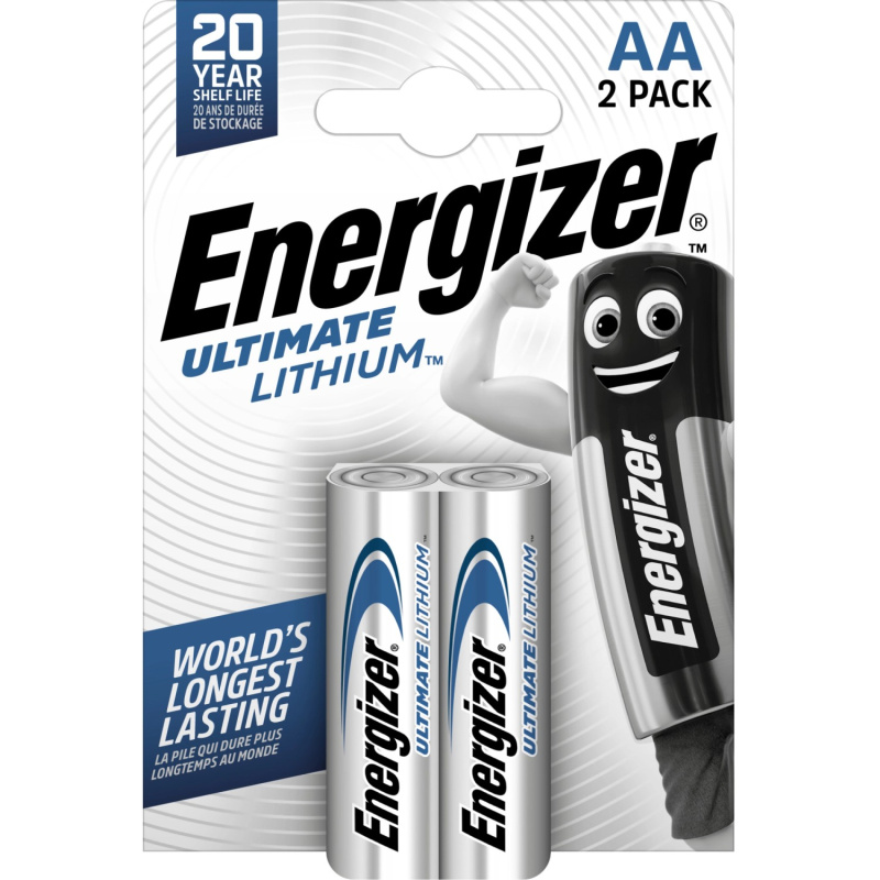 Energizer Lithiová tužková baterie Ultimate AA, 2 ks