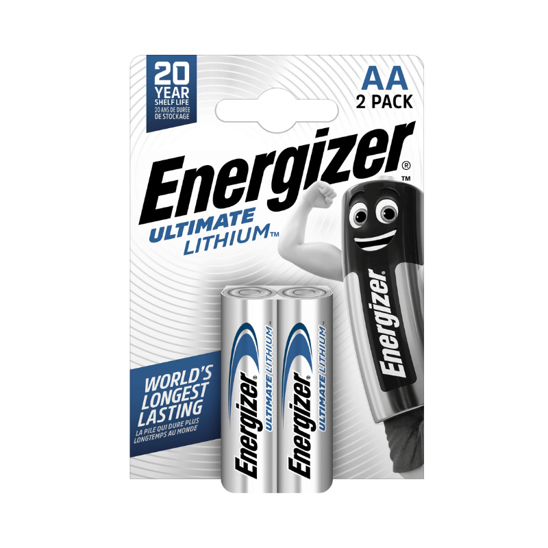 Energizer Lithiová tužková baterie Ultimate AA, 2 ks