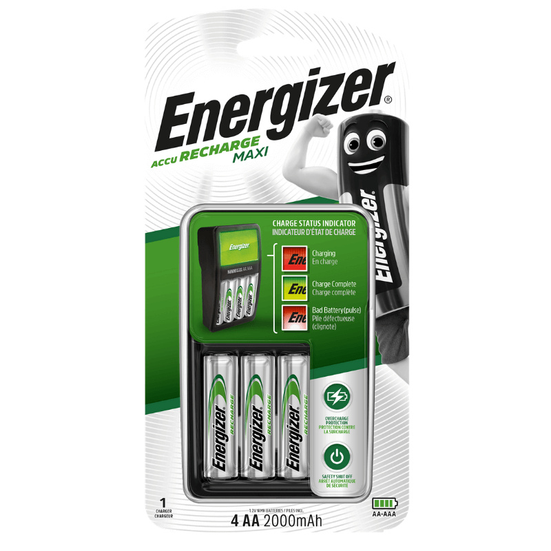 Energizer Nabíječka MAXI charger + 4x AA 2000mAh NiMH