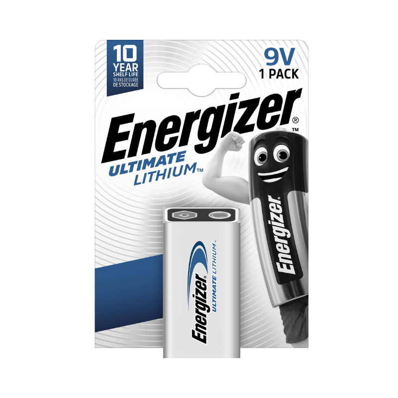 Energizer 9V Ultimate lithiová baterie Modrá/stříbrná