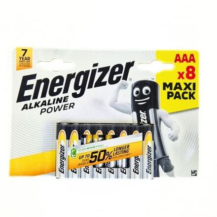 Mikrotužkové baterie Energizer AAA ( LR03) alkalické ( 8 ks)