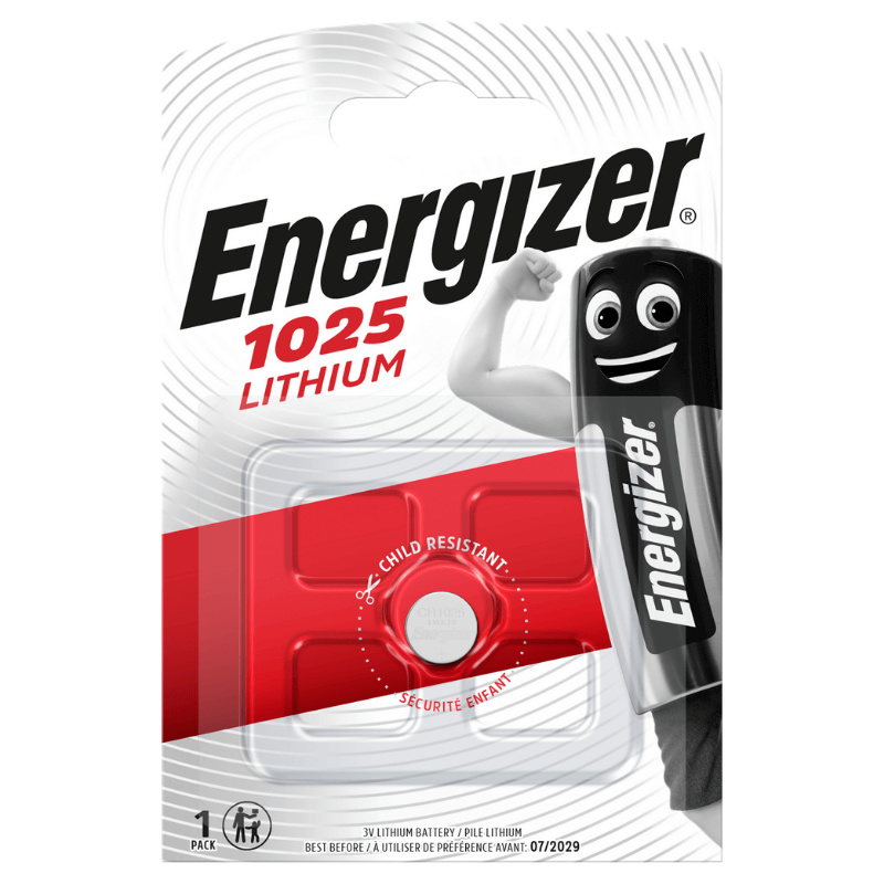 Energizer CR 1025 lithiová knoflíková baterie Stříbrná
