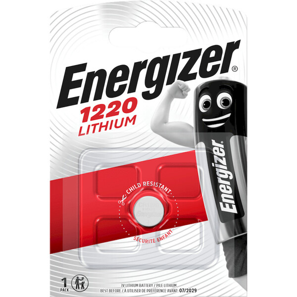 Energizer CR 1220 lithiová knoflíková baterie Stříbrná