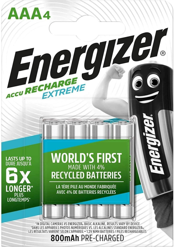 Baterie přednabité Energizer Extreme - 1,2 V, typ AAA