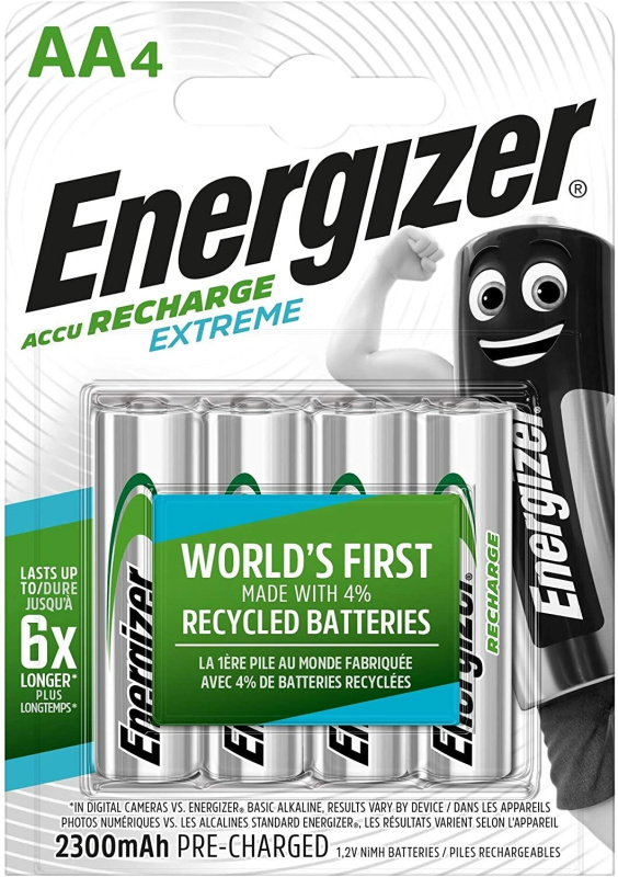Baterie přednabité Energizer Extreme - 1,2 V, typ AA