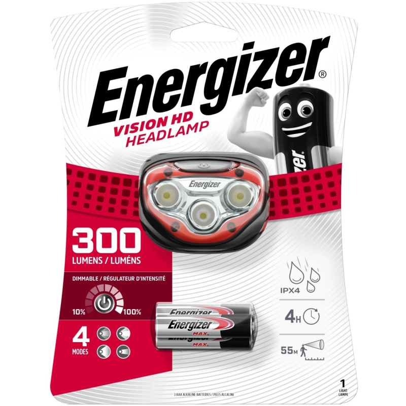 Energizer Čelová svítilna Headlight 4 LED 3AAA, 1 ks