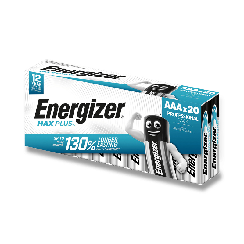 Energizer MAX Plus Professional – alkalická baterie - AAA, 20 ks