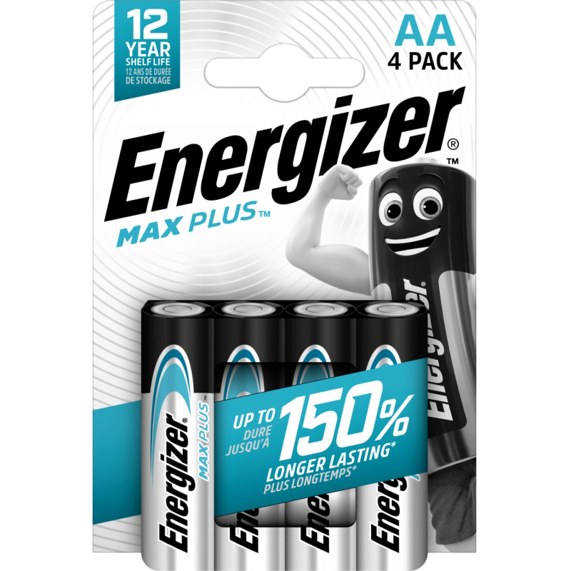 Energizer  Max Plus Alkaline AA baterie Mignon, 4 ks