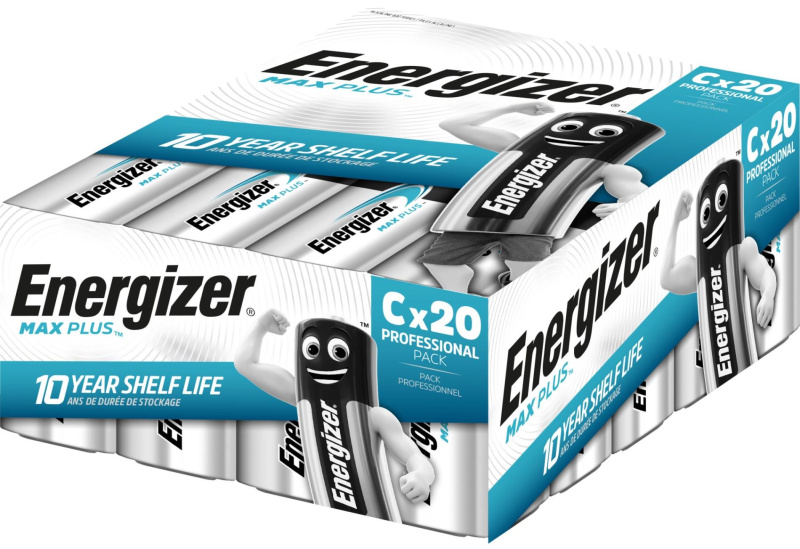 Energizer MAX Plus Professional – alkalická baterie - typ C, 20 ks
