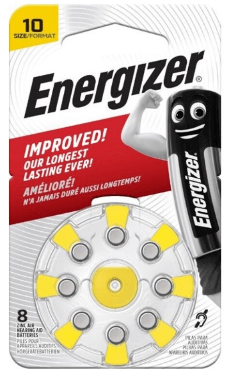 Energizer Zinc Air 10 baterie do naslouchadel 8 ks
