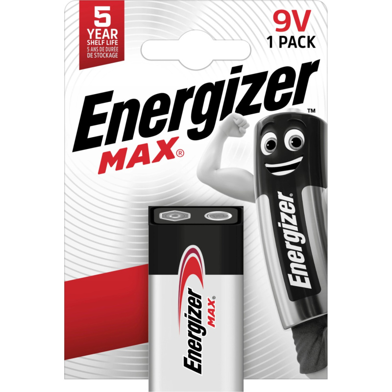 Alkalické baterie Energizer Max - 9 V, 1 ks