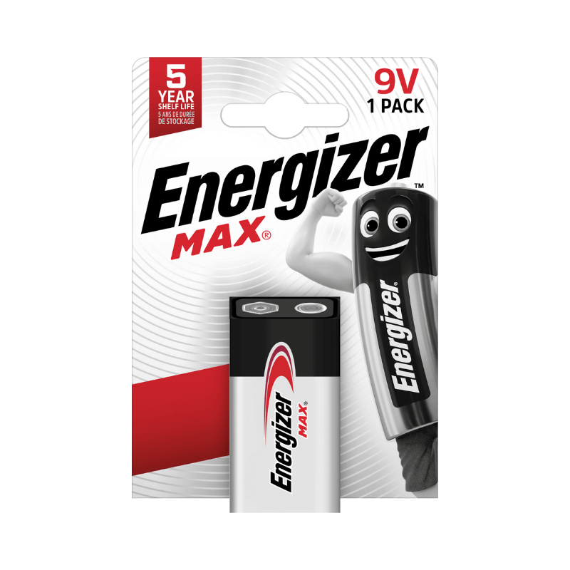 Alkalické baterie Energizer Max - 9 V, 1 ks