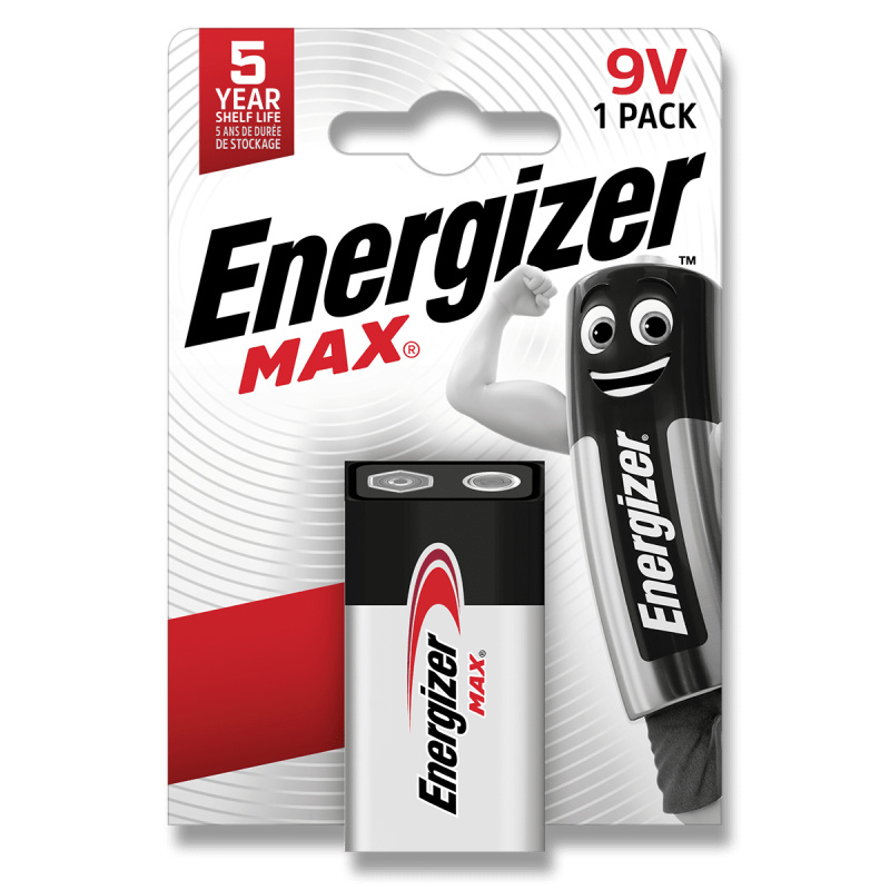 Alkalické baterie Energizer Max - 9 V, 1 ks
