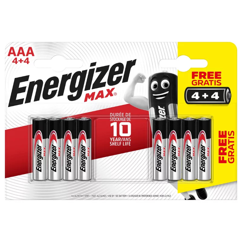 Baterie Energizer MAX LR 03/4+4, AAA