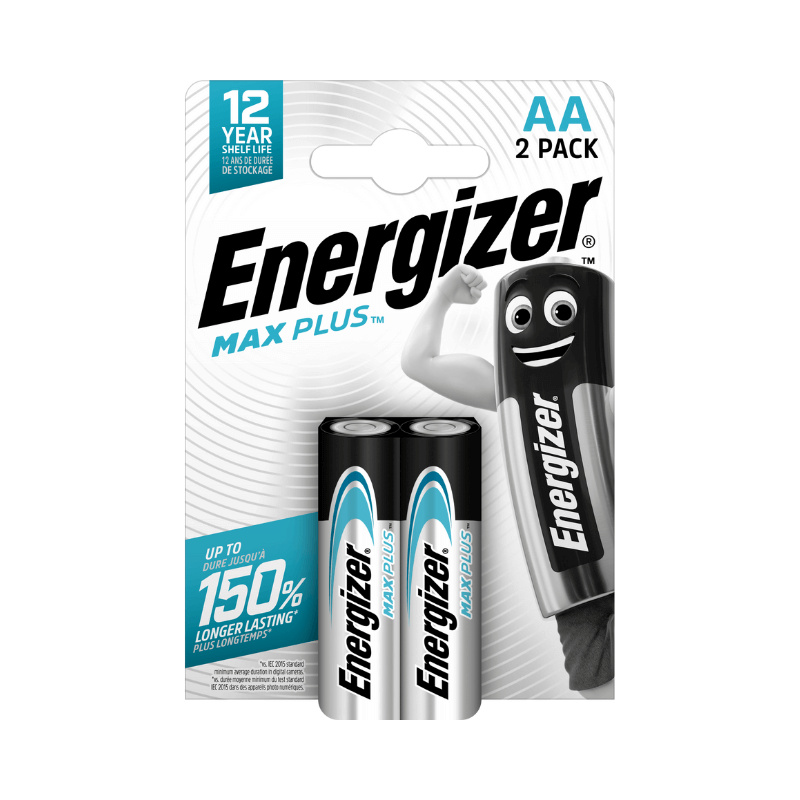 Alkalické baterie AA ENERGIZER Max Plus 2 ks