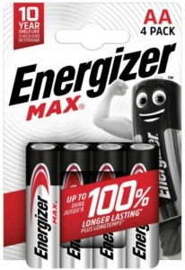 Energizer Max - alkalická baterie - AA, 4 ks