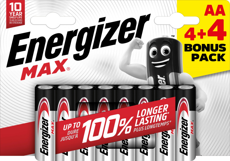 Energizer MAX baterie AA 4+4 ks