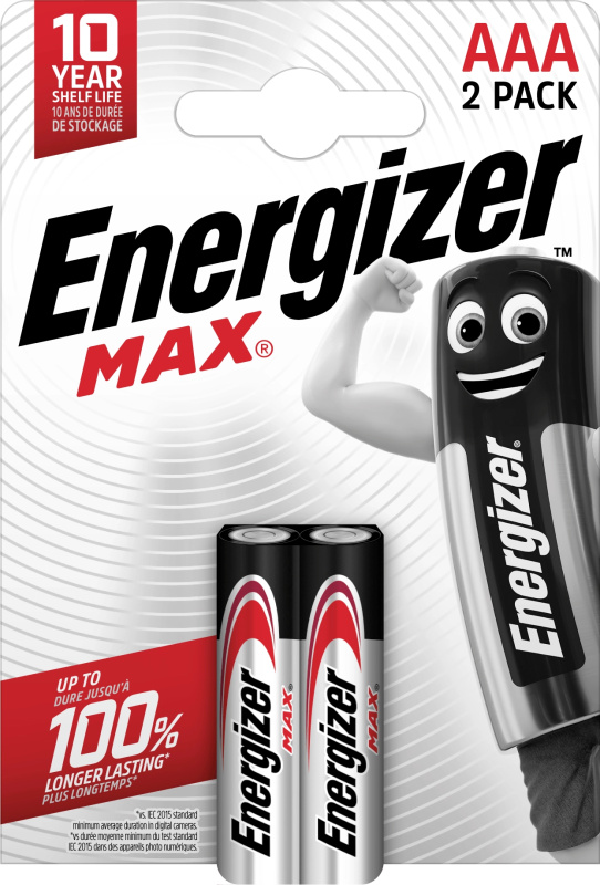 Energizer Max LR03 AAA mikrotužkové baterie 2ks