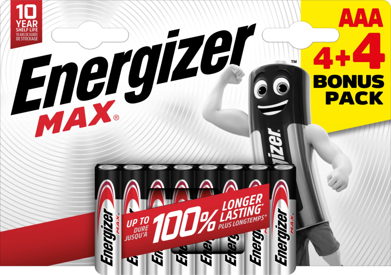 Energizer MAX baterie AAA 4+4 ks