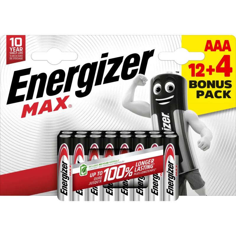 Energizer MAX AAA 12+4 zdarma