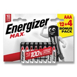 Energizer MAX AAA 12+4 zdarma